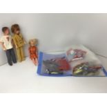 Sindy/Barbie Type Dolls with a Selection of Vintage Original and Handmade Clothes (approximately