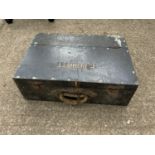 Wooden Box and Contents - Drill Bits etc
