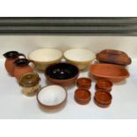 T.G.Green Mixing Bowls, Brannam Bowls and Jugs and Chicken Crook etc