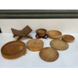 Wooden Bread Boards, Cheese Board and Treen Bowls etc