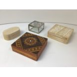 Glass and Treen Boxes