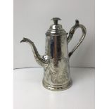 WITHDRAWN -Silver Plated Coffee Pot