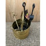 Coal Bucket and Fire Tools