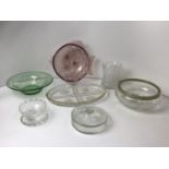 Glassware - Trifle Dish, Vase and Dressing Table Tray etc