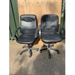 2x Office Chairs and Unused Gas Cartridge