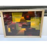 Framed Abstract Print - 48cm x 34cm