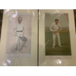 2x Mounted Original Vanity Fair Prints of Tennis Players - AW Gore Issued 2/7/1913 HL Doherty Issued