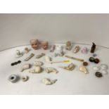 Doll's Heads and Clay Pipe Pieces etc