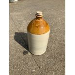 Large Stoneware Flagon with Screw Stopper
