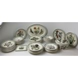 Portmeirion The Botanic Garden China - 18x Dinner Plates, 16x Breakfast Plates, 16x Side Plates