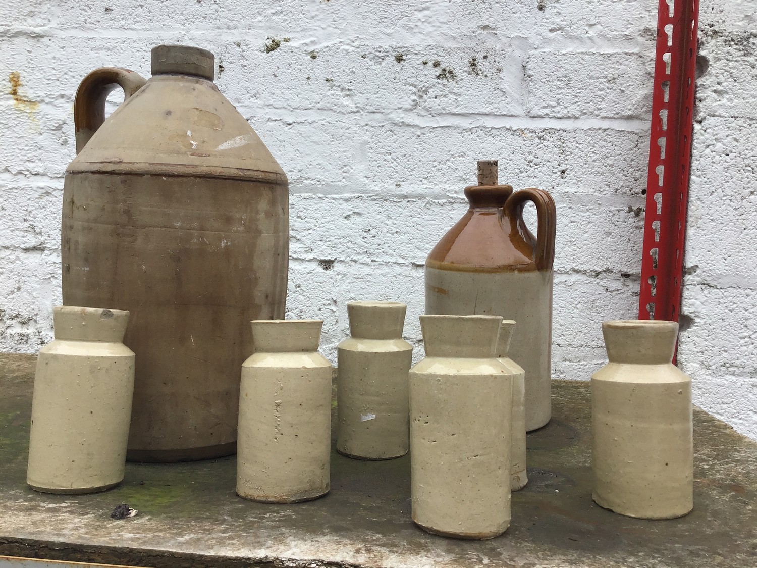 Collection of Stoneware Pots