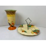 Myott Vase and Cake Plate