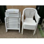 White Plastic Garden Chairs