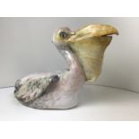 Glazed Terracotta Pelican - 32cm High