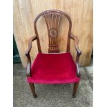 Georgian Upholstered Carver Chair