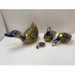 3x Brass Ducks