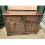 Oak Sideboard - 120cm W x 50cm D x 90cm H