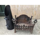 Fire Grate and Coal Scuttle