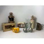 Magnet Electric Iron Box, Tankard, Fosters Cooking Oil Lidded Jar etc