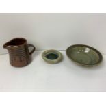 Studio Pottery - Michael Cardew Jug, Michael Leach Bowl and One Other