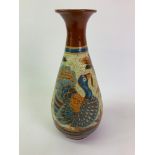 CH Brannam Barnstaple North Devon Slipware Art Pottery Vase Signed WB for William Baron 1889 (EX