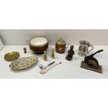 Tea Barrel, Brass Peacock Dish, Indian Brass Dish, Pipes and Address Press etc