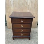 Stag Four Drawer Bedside