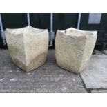 Pair of Willowstone Planters - 44cm High