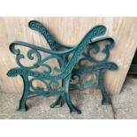 Pair of Metal Bench Ends