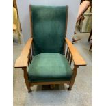 Oak Framed Arts and Crafts Armchair