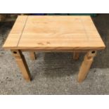 Pine Occasional Table - 66cm W x 42cm D x 54cm H