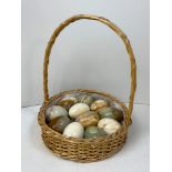 Basket of Onyx Eggs