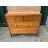 Light Oak Two over Two Chest of Drawers