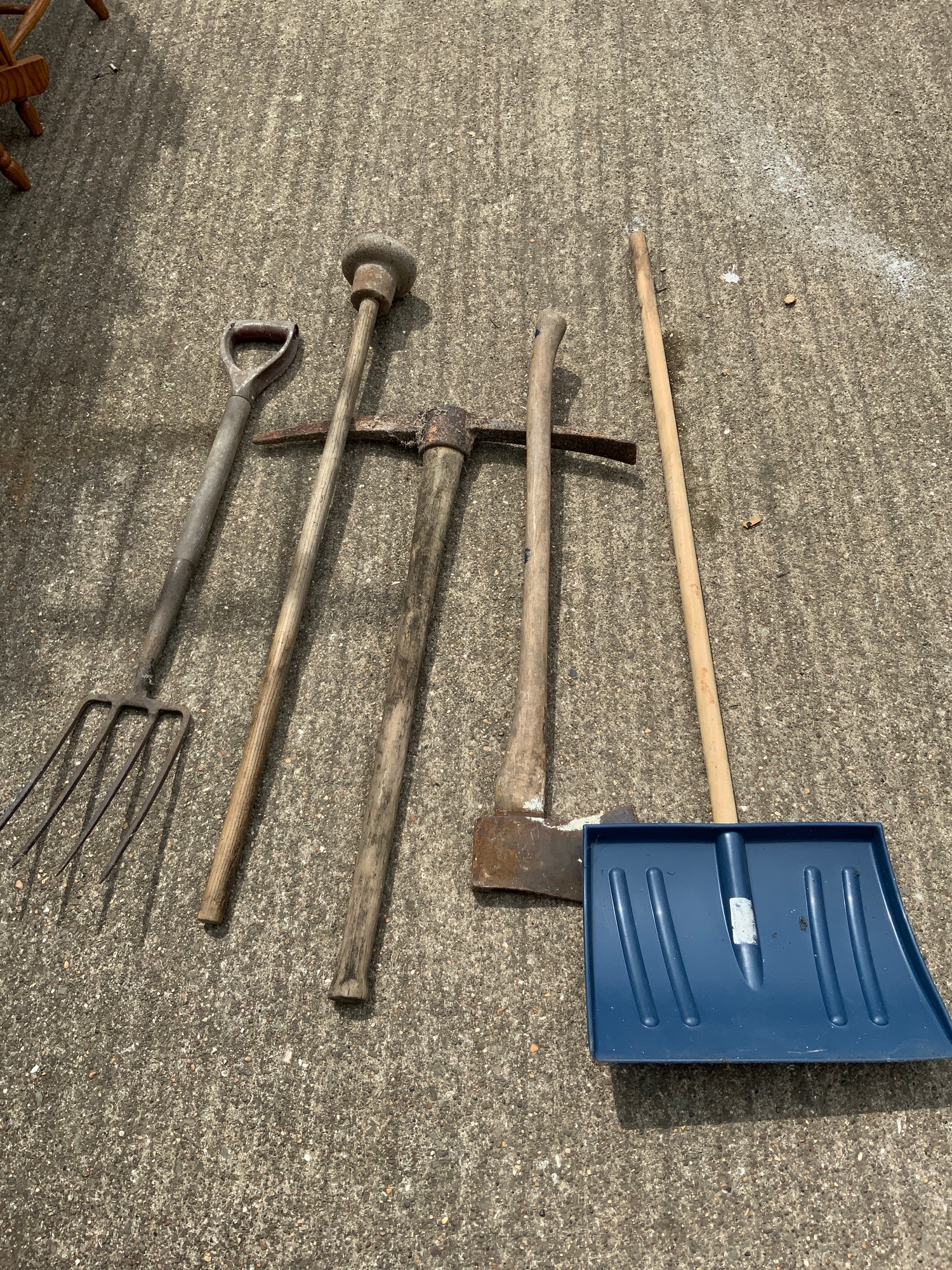 Axe, Pick Axe and Tamper etc