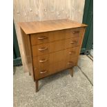 Retro Chest of Drawers - 80cm x 48cm x 96cm H