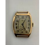 9ct gold Gents Wrist Watch