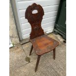 Carved Chair on Bobbin Turned Legs