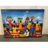 Canvas Caribbean Picture - 100cm x 75cm