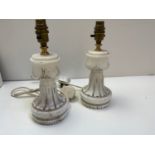Pair of Alabaster Table Lamps