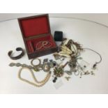 Jewellery Box and Contents - Costume Jewellery etc