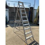 9 Rung Folding Aluminium Step Ladder