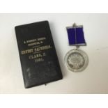 Eaton College Attendance Medal - Boxed - Ernest Sanders, Class 2, 1901