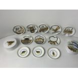 Royal Worcester Coasters, Italian Alcohol Coasters and Gentlemens Relish Pots
