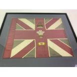 Framed Embroidered Flag Coldstream Guards - 46cm x 59cm