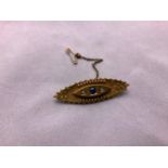 Victorian 15ct Gold Brooch - 3.5gms