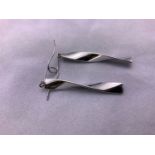 Pair of 9ct White Gold Earrings - 1.8gms