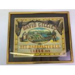 Victorian Scottish Advertising Print for David Gillies Net Manufacturer Cardy Works, Largo, Fife