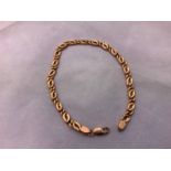 14ct Gold Bracelet - 8gms - 21cm