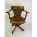 Oak Office/Captains Swivel Chair