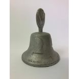 RAF Benevolent Fund Bell - Cast in Metal from German Air Craft Shot Down over Britain 1939-1945